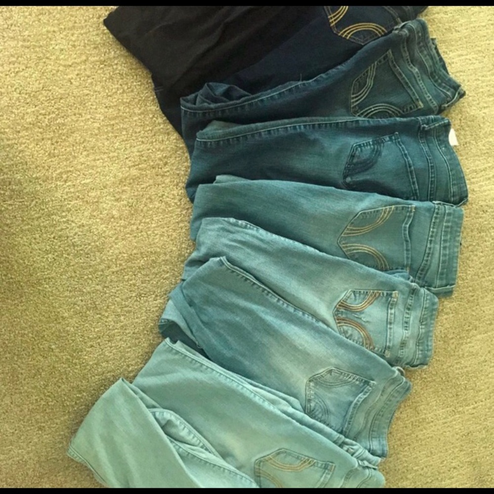Jeans ranging from brandy, pacsun and hollister